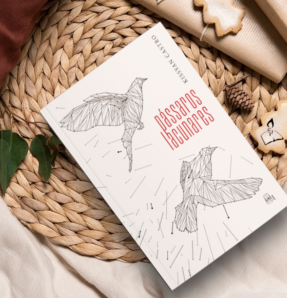Kissyan Castro 2022 -  Livro de poemas 'Pássaros lacunares' põe em movimento giratório o espaço geométrico do poema | Fernando Andrade